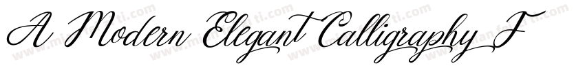 A Modern Elegant Calligraphy Font字体转换
